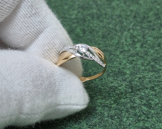 Ring mit Zirkonia Rotgold 585 Art. Nr. 017948