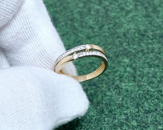 Ring mit Zirkonia Rotgold 585 Art. Nr. 14083