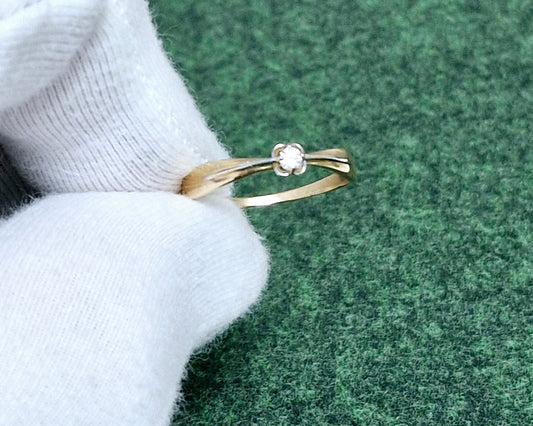 Ring mit Zirkonia Rotgold 585 Art. Nr. 81010470