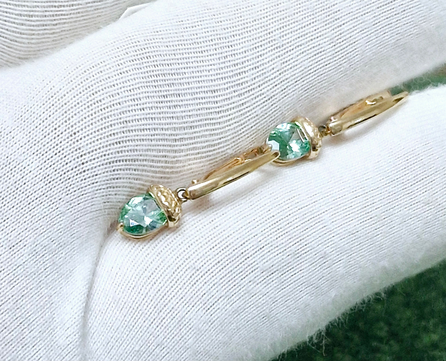 Ohrringe mit Swarovski Russisches Rotgold 585 Art. Nr. 81020367