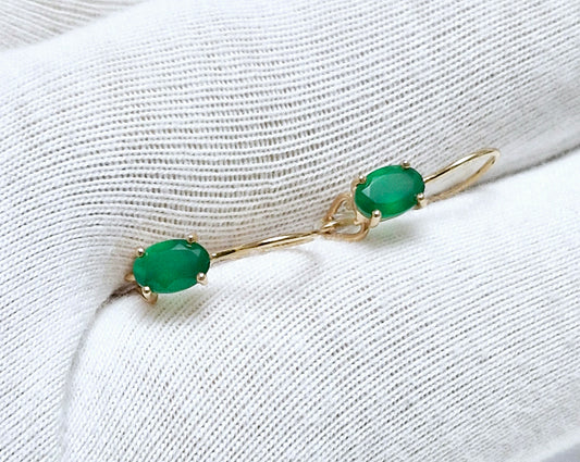 Kinder Ohrringe mit Achat Rotgold 585 Art. Nr. 727401