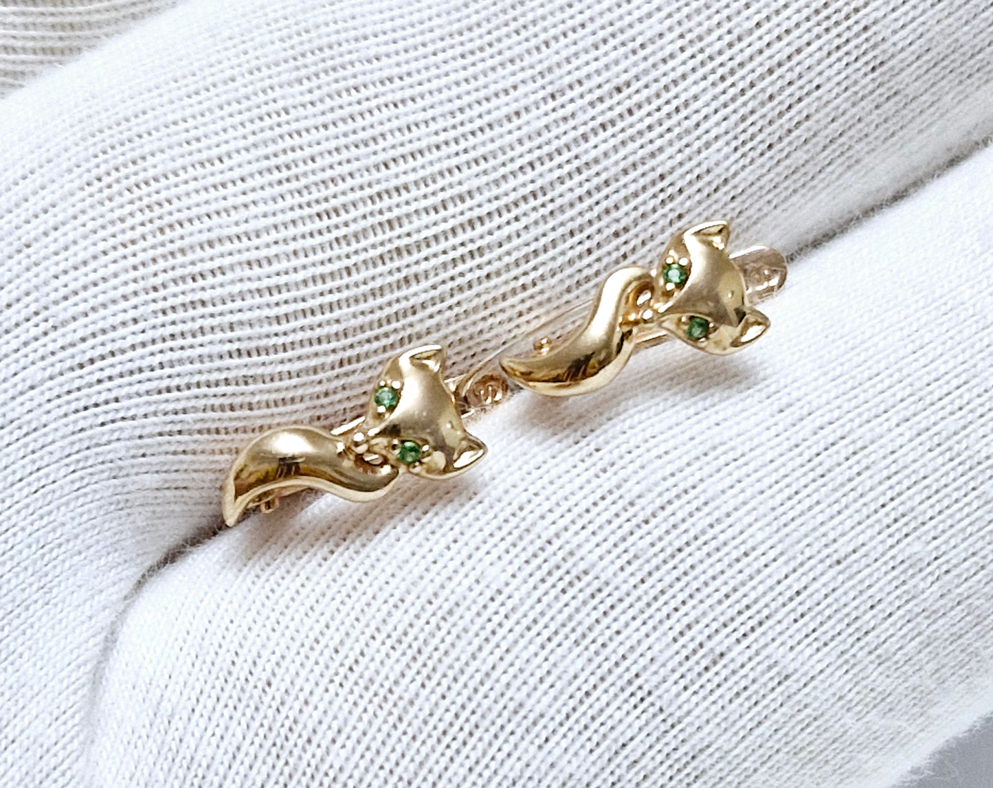 Kinder Ohrringe mit Zirkonia Rotgold 585 Art. Nr. 026552