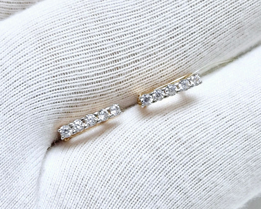 Kinder Ohrringe mit Zirkonia Rotgold 585 Art. Nr. 026808