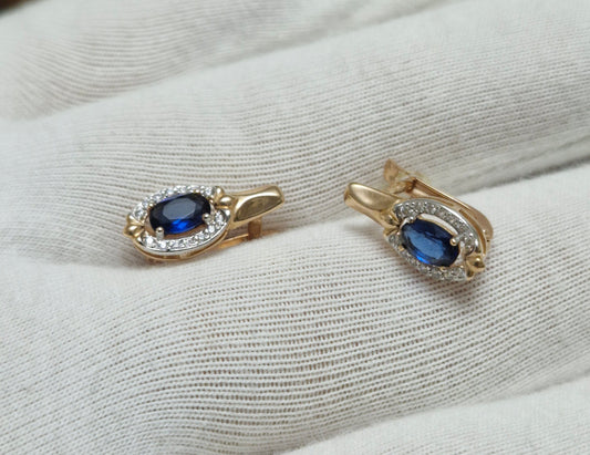 Ohrringe mit Zirkonia Rotgold 585 Art. Nr. 027565