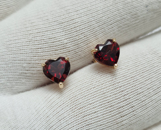 Ohrstecker mit Granat Rotgold 585 ART. Nr. 727530
