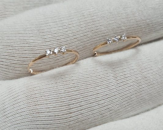 Ohrringe mit Zirkonia Rotgold 585 Art. Nr. 029941