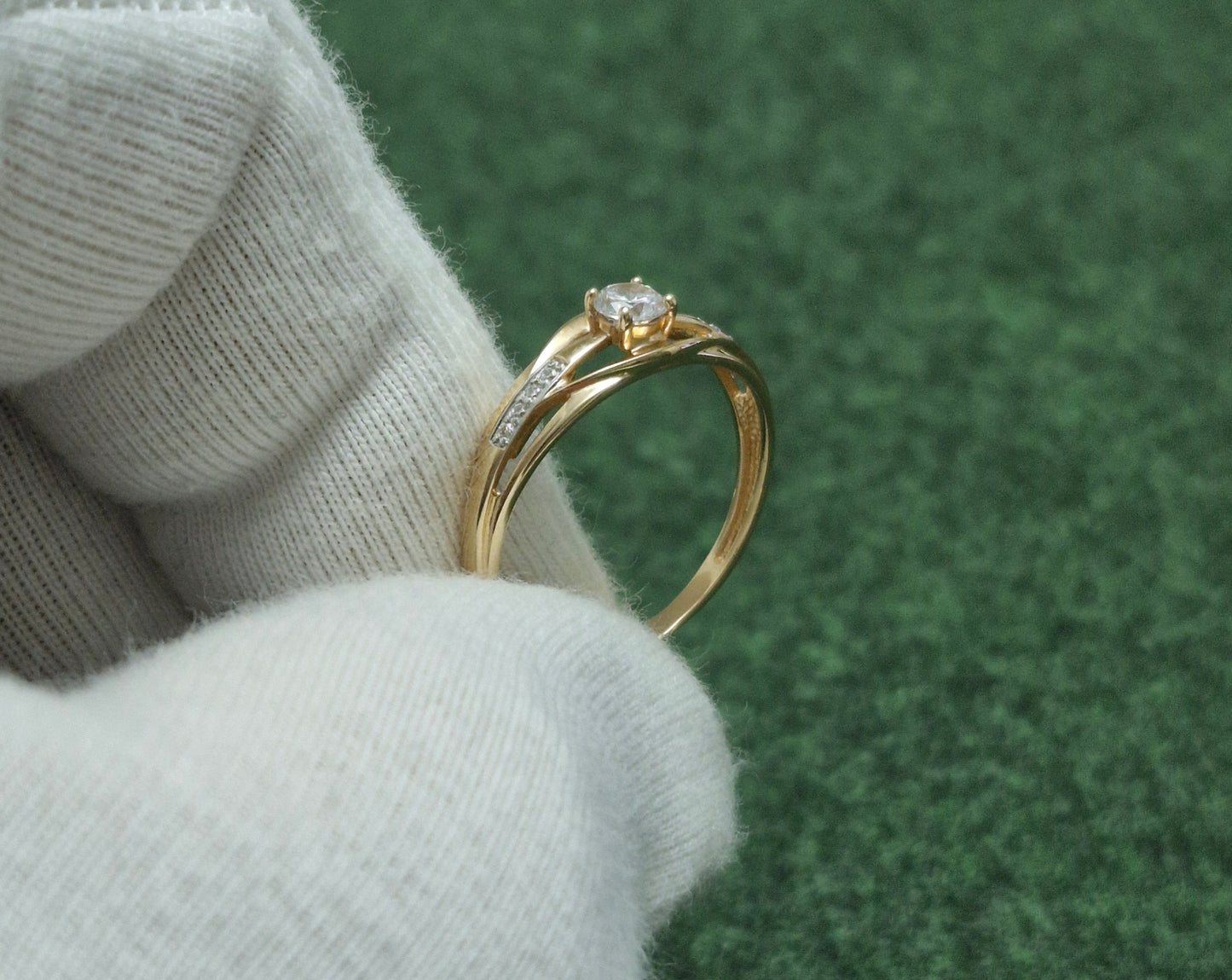 Ring mit Zirkonia Russisches Rotgold 585 Art. Nr. T147018175
