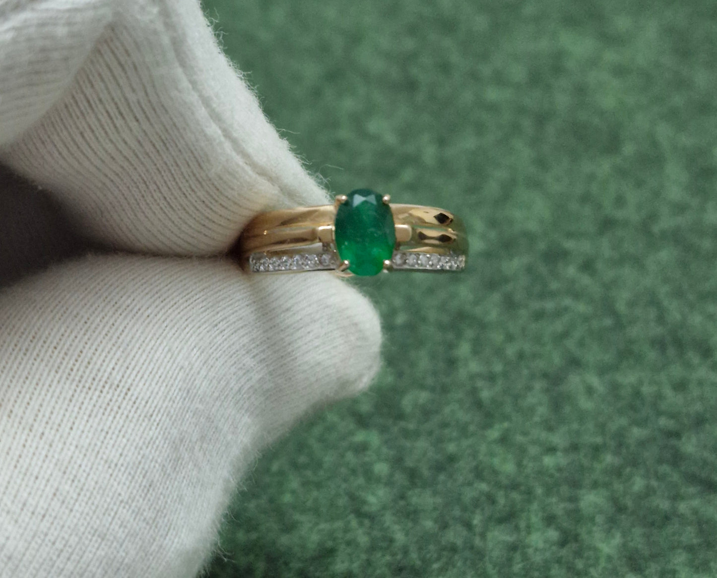 Ring mit Achat und Zirkonia Rotgold 585 Art. Nr. 715236