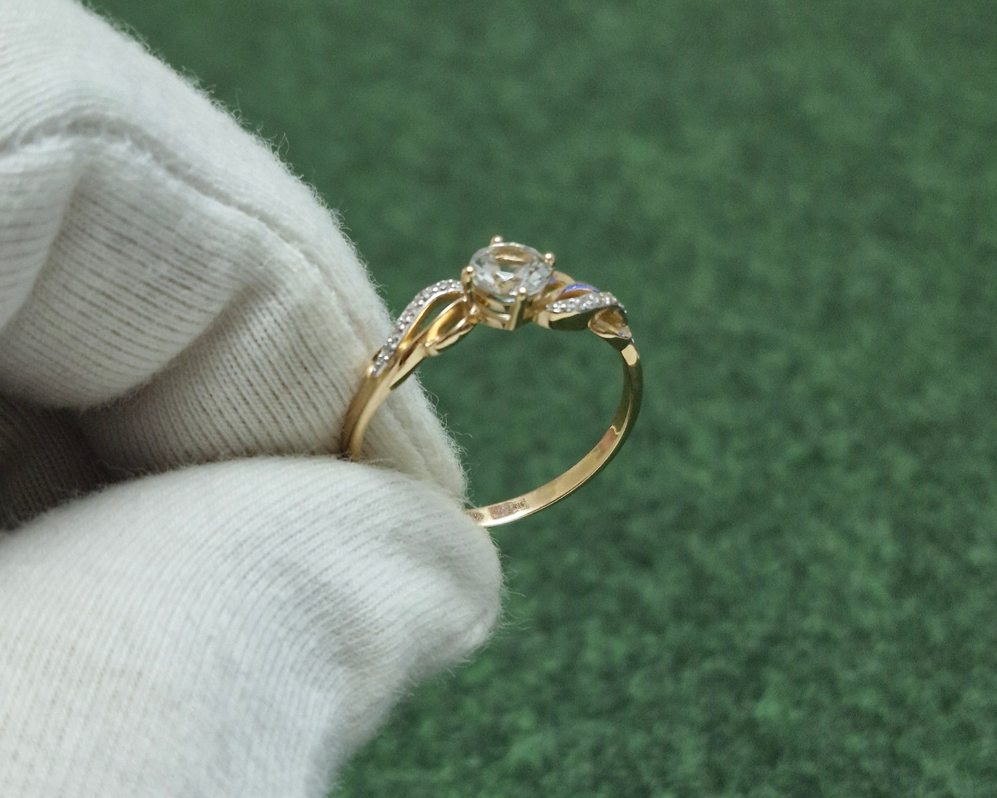 Ring mit Zirkonia Russisches Rotgold 585 Art. Nr. T147017089