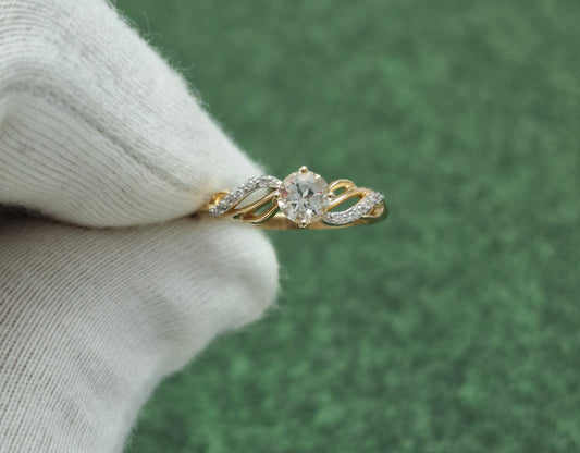 Ring mit Zirkonia Rotgold 585 Art. Nr. T147017089