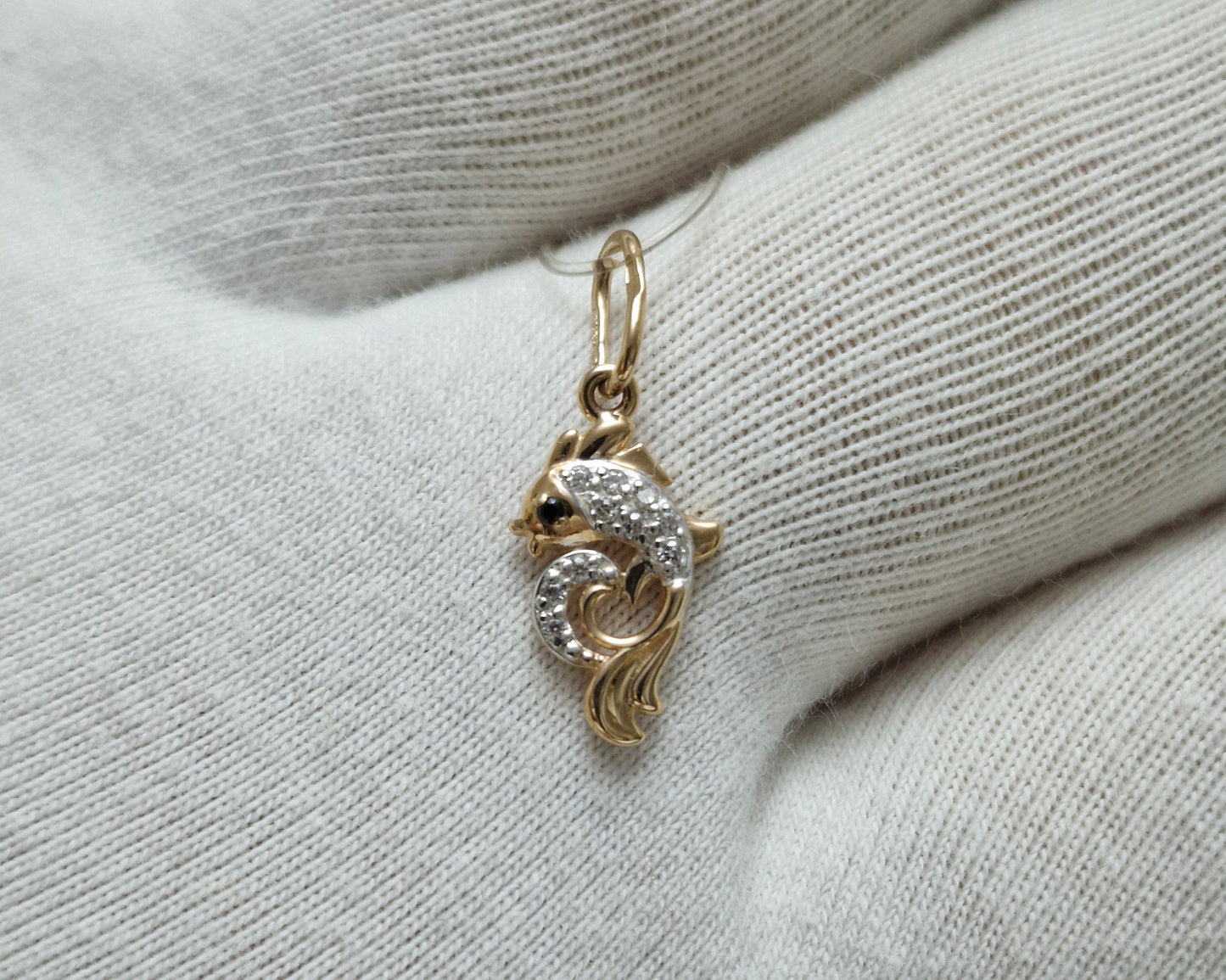 Anhänger mit Zirkonia Russisches Rotgold 585 Art. Nr. 036372