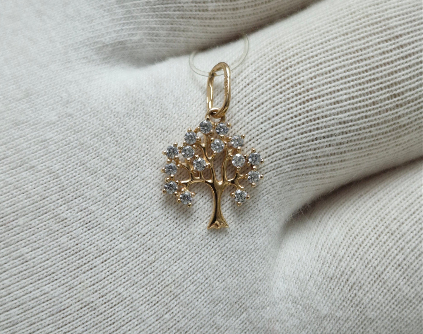 Anhänger mit Zirkonia Russisches Rotgold 585 Art. Nr. 035388
