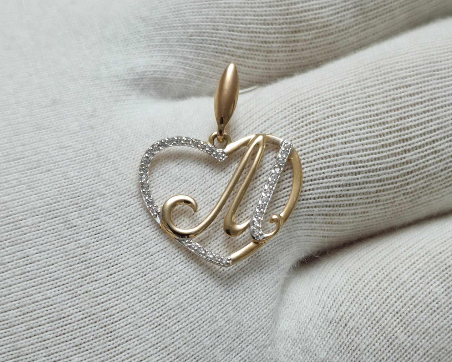 Anhänger mit Zirkonia Russisches Rotgold 585 Art. Nr. 034658