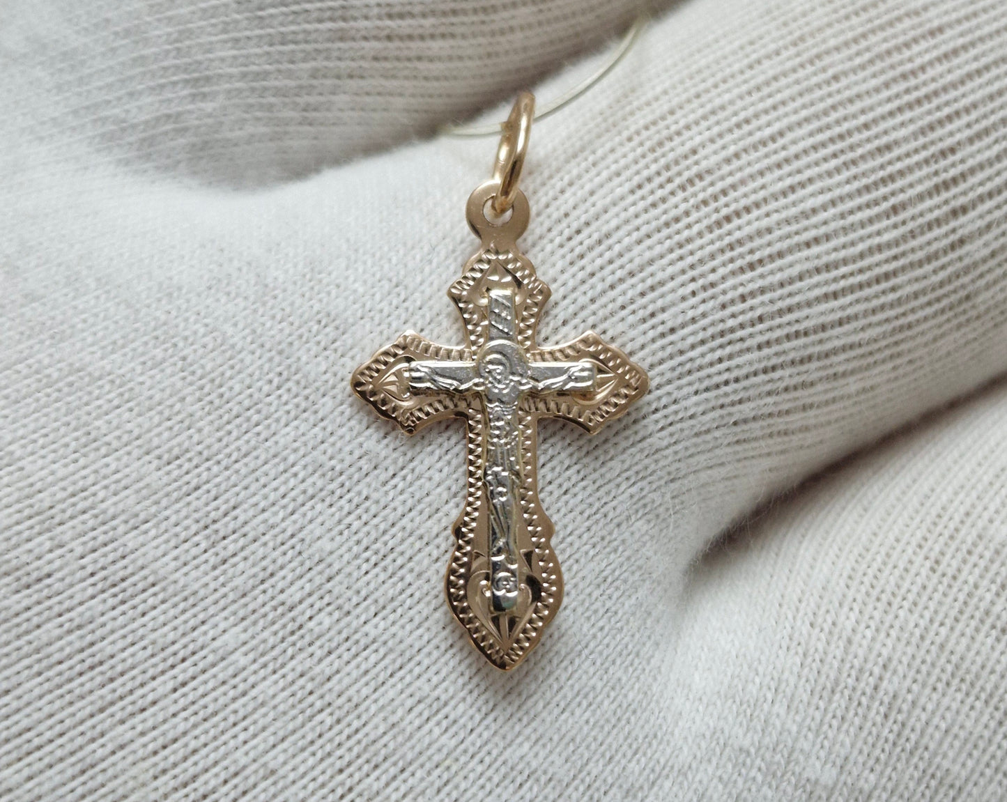 Goldkreuz Russisches Rotgold 585 Art. Nr. 121142