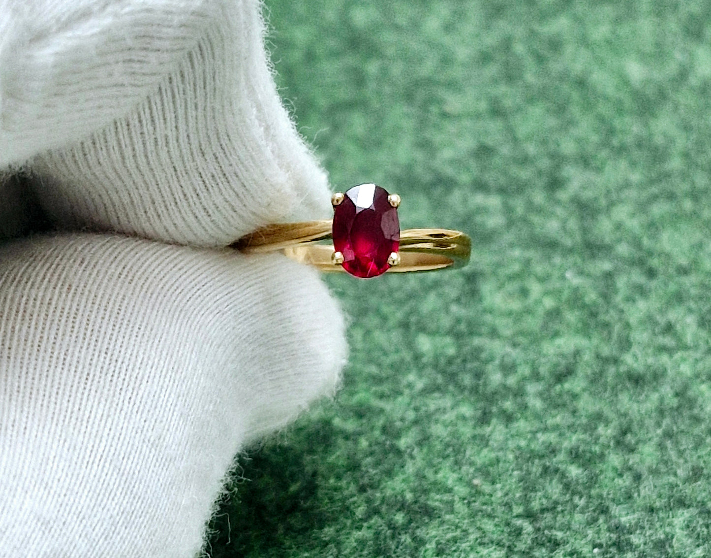 Ring mit Rubin Russisches Rotgold 585 Art. Nr. 2011RM