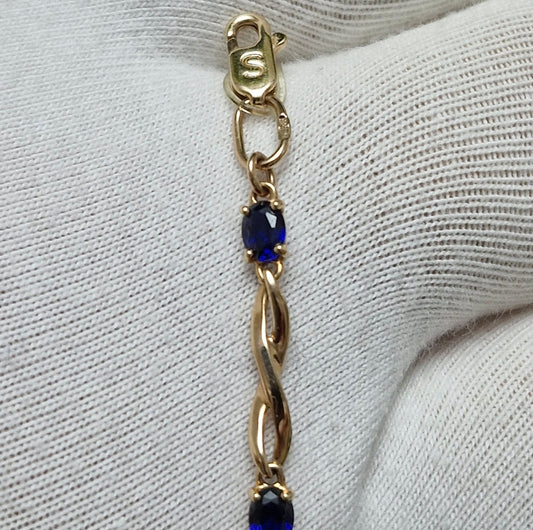 Armband Mit Saphir HTS Rotgold 585 Art. Nr. 750247/19