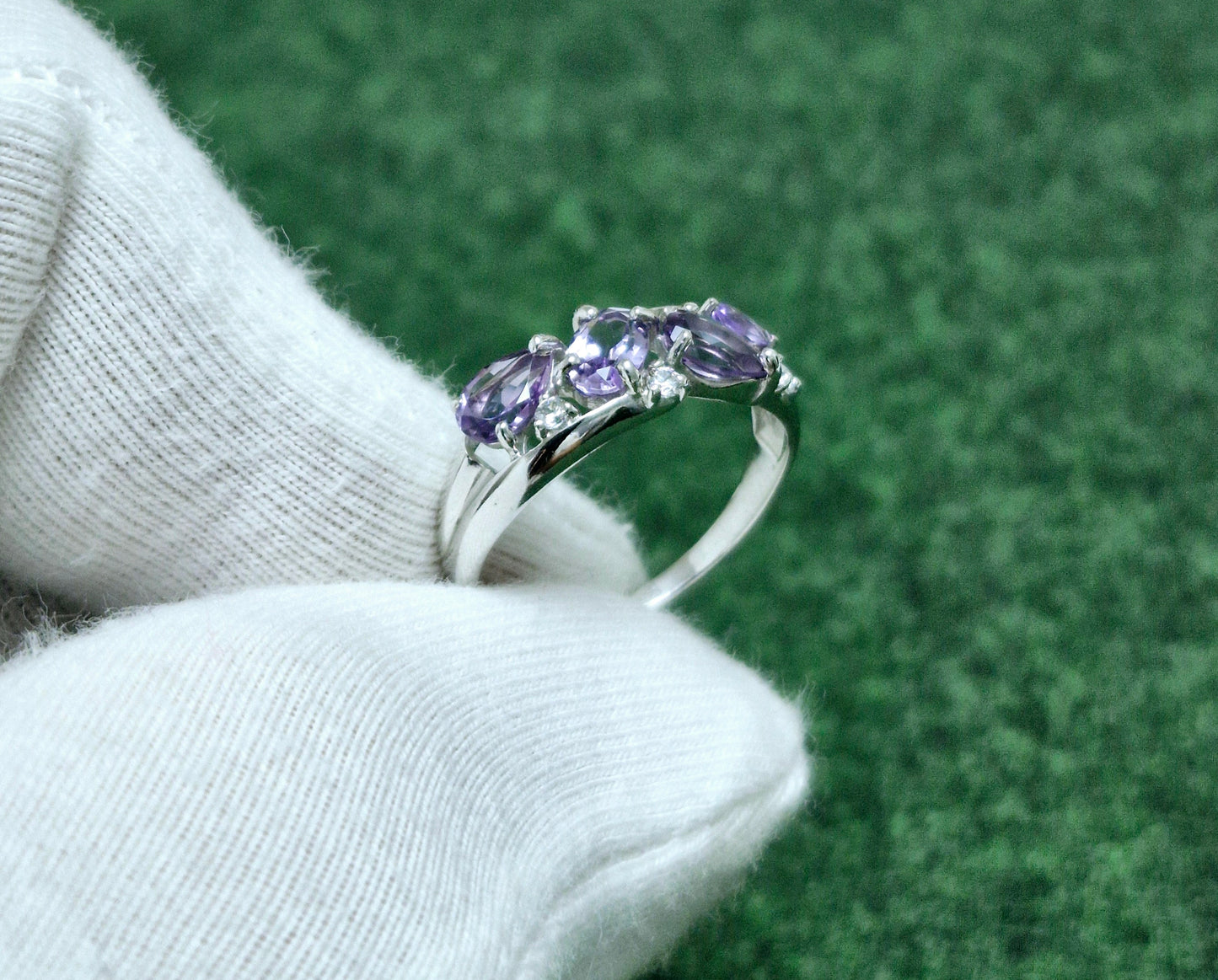 Silberring mit Amethyst und Zirkonia Art. Nr. 92011851