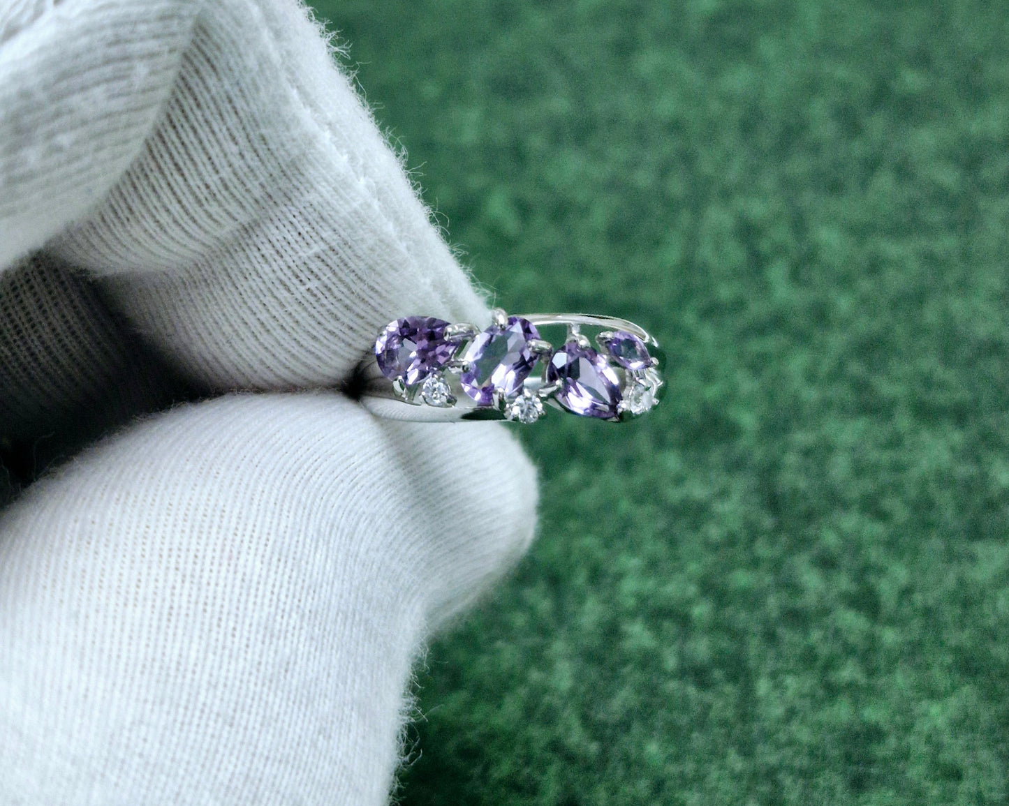 Silberring mit Amethyst und Zirkonia Art. Nr. 92011851