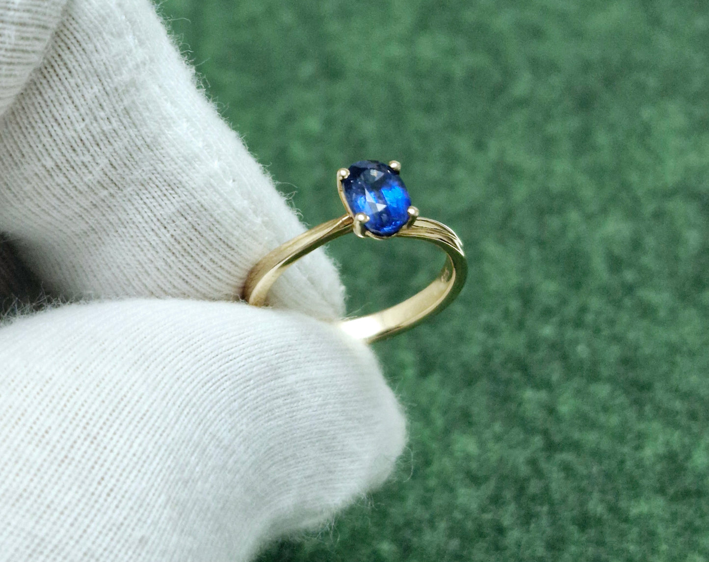 Ring mit Kyanit Russisches Rotgold 585 Art. Nr. 2011 K