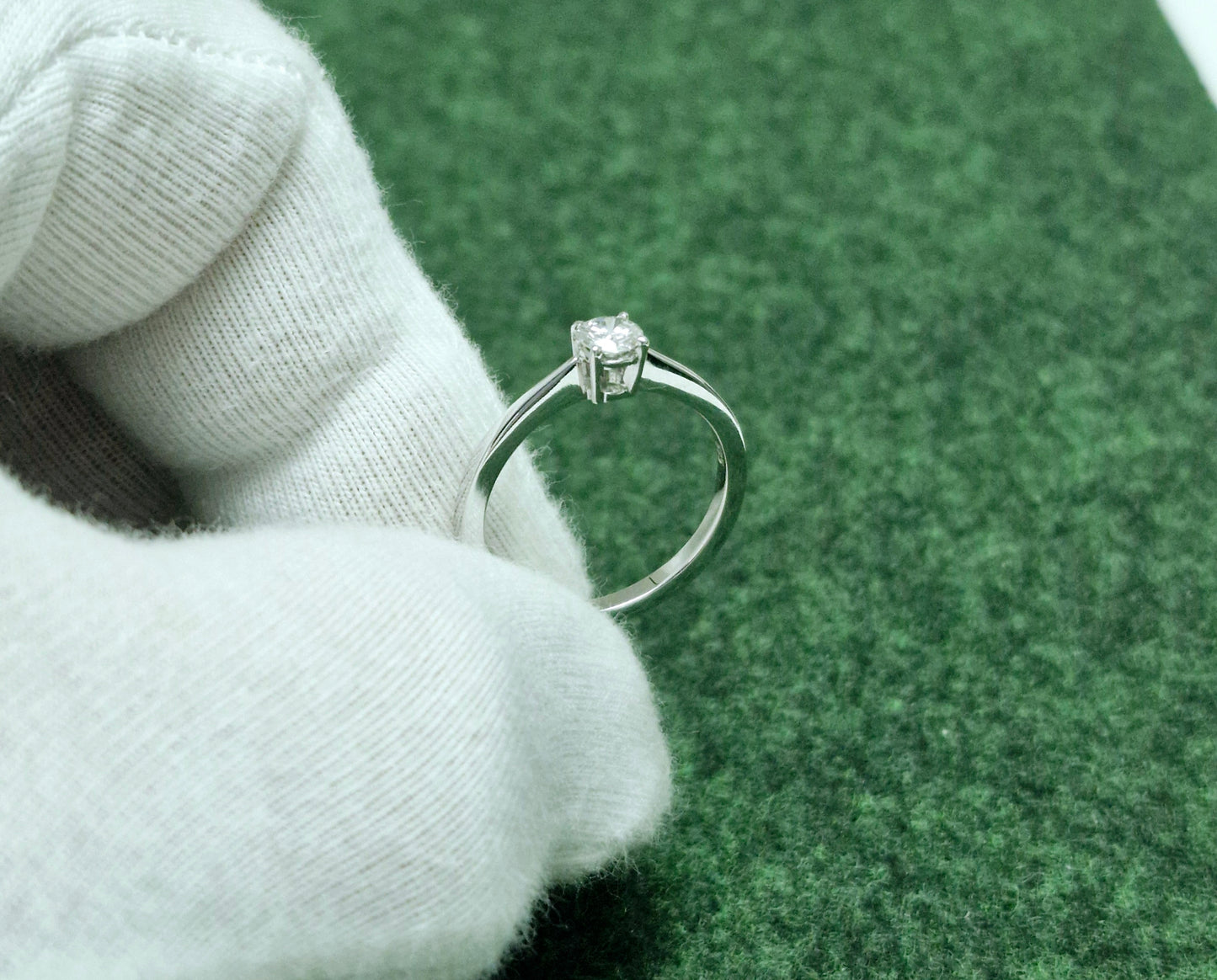 Ring mit Brillant 0,26 Ct Weißgold 585 Art. Nr. 026WG