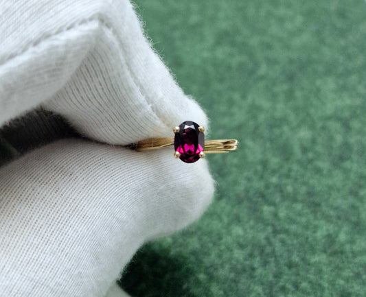 Ring mit Rhodolith Rotgold 585 Art. Nr. 2011 R