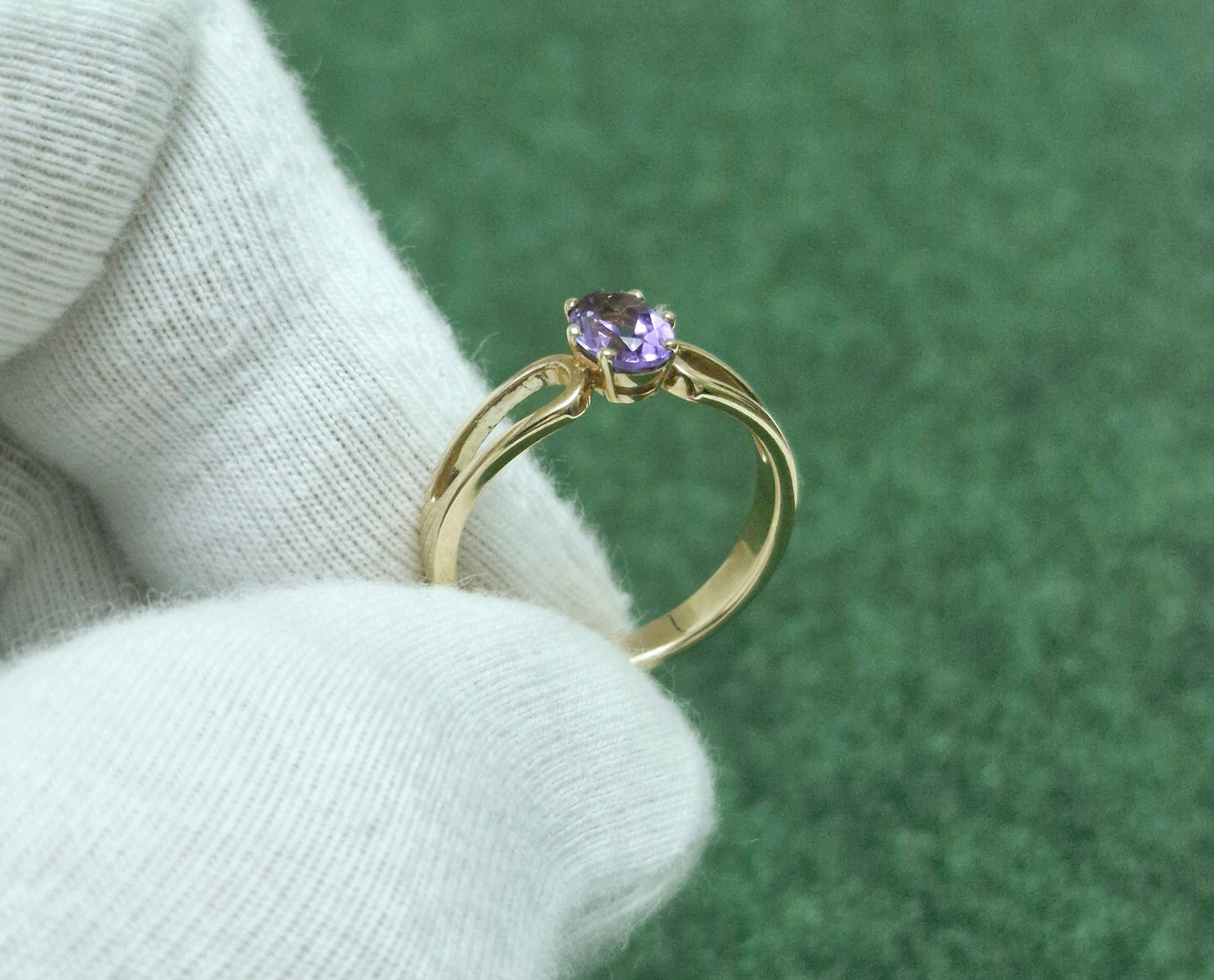 Ring mit Amethyst Rotgold 585 Art. Nr. 0308A