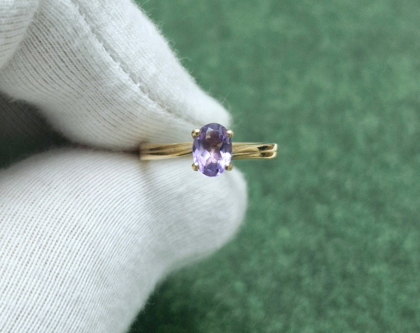 Ring mit Amethyst Russisches Rotgold 585 Art. Nr. 2011A