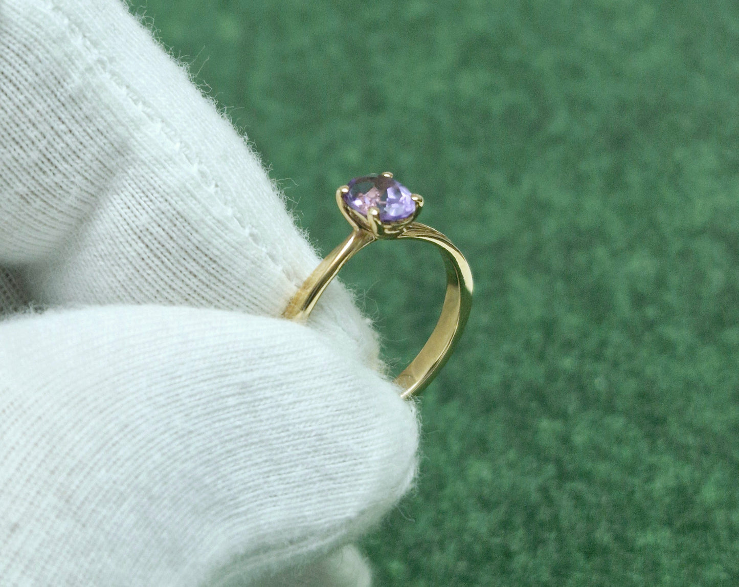 Ring mit Amethyst Russisches Rotgold 585 Art. Nr. 2011A