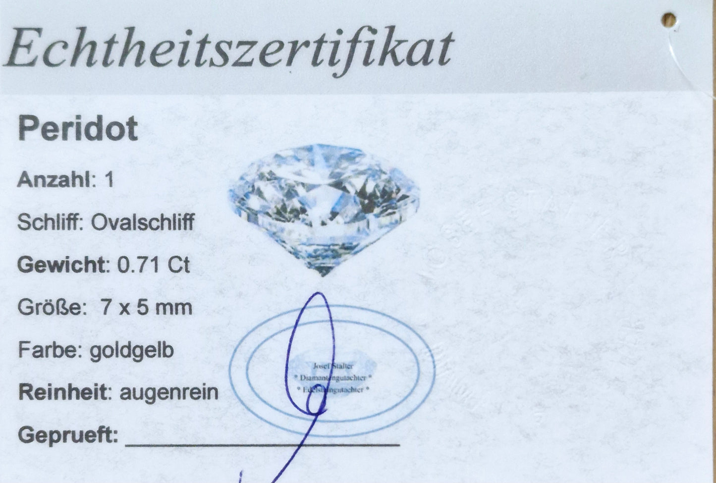 Anhänger mit Peridot und Brillanten Rotgold 585 Art. Nr. 75006P