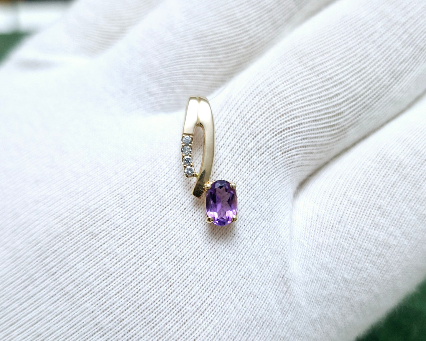 Anhänger mit Amethyst und Brillanten Rotgold 585 Art. Nr. 75006A