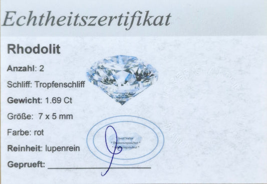 Anhänger mit Rhodolith und Brillanten Art. Nr. 75005