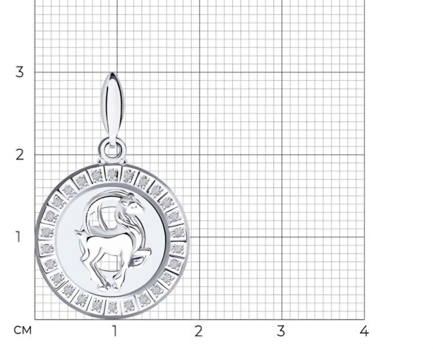 Silber Anhänger Sternzeichen mit Zirkonia Art. Nr. 94031392