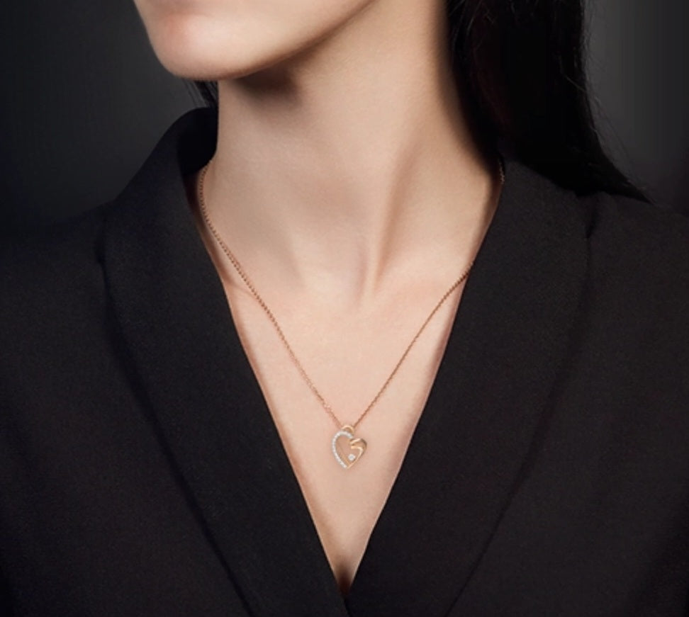 Anhänger mit Zirkonia Russisches Rotgold 585 Art. Nr. 03-2310-00-501-1110-38