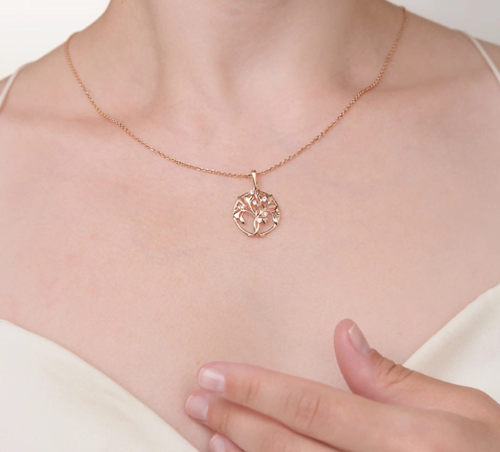 Anhänger mit Zirkonia Russisches Rotgold 585 Art. Nr. 03-3574-00-401-1110
