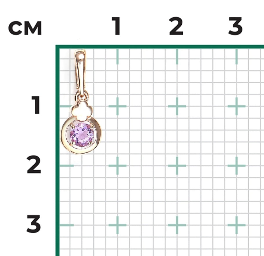 Anhänger mit Amethyst Rotgold 585 Art. Nr. 03-3572-00-203-1100