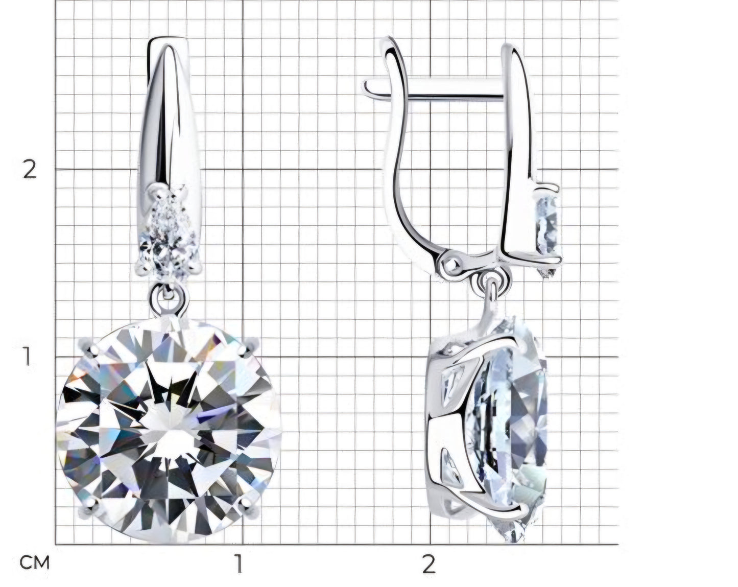 Silber Ohrringe mit Zirkonia Art. Nr. 94022277
