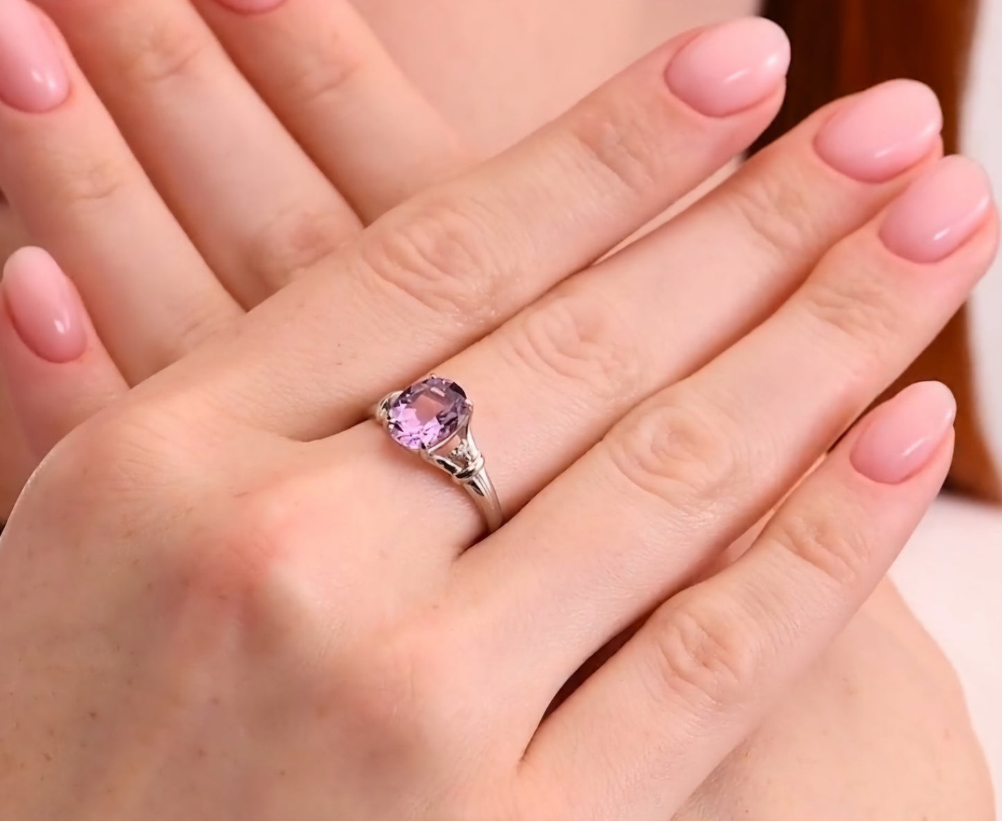 Silber Ring mit Amethyst und Zirkonia Art. Nr. 92011785