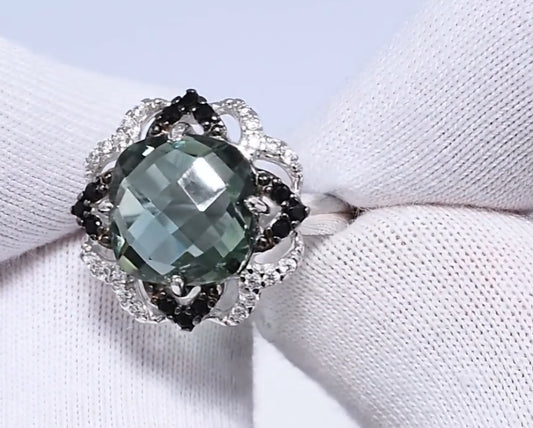 Silber Ring mit Quarz und Zirkonia HTS Art. Nr. 92011347