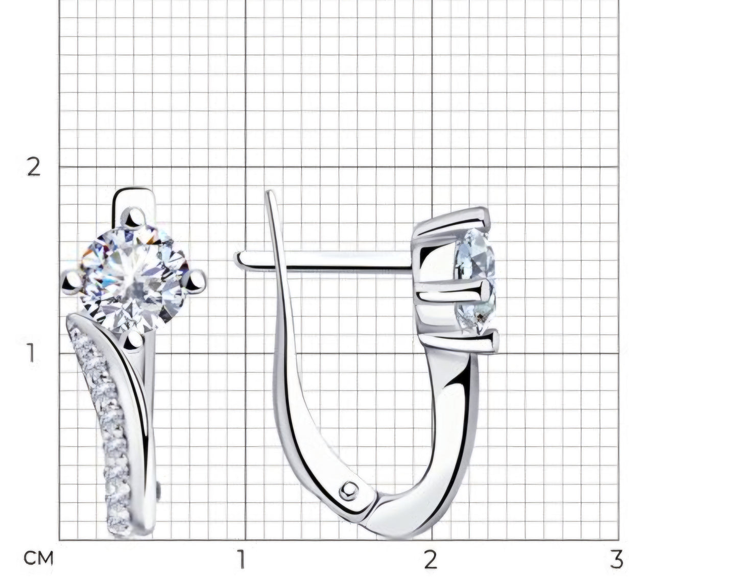 Silber Ohrringe mit Zirkonia Art. Nr. 94020594