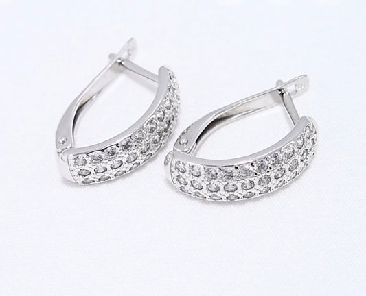 Silber Ohrringe mit Zirkonia Art. Nr. 94020058