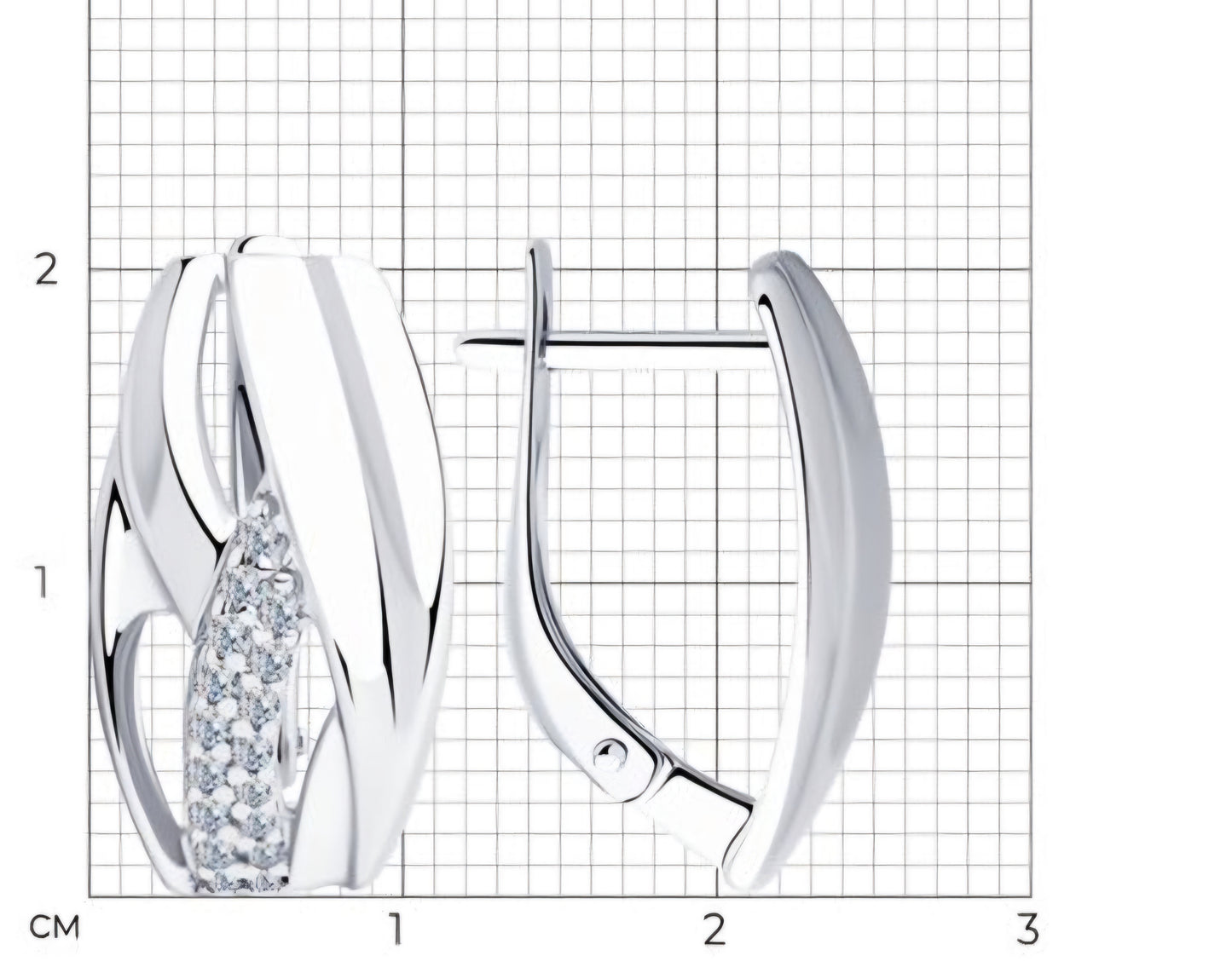 Silber Ohrringe mit Zirkonia Art. Nr. 94023299