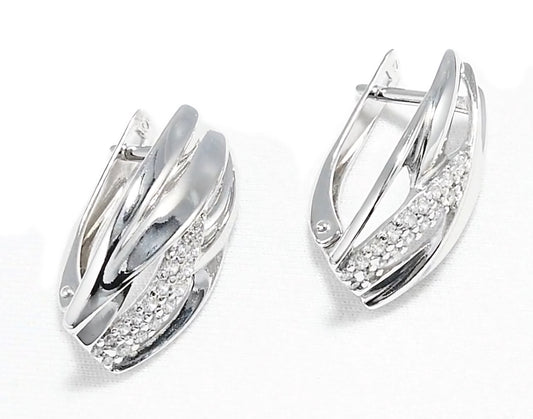 Silber Ohrringe mit Zirkonia Art. Nr. 94023299