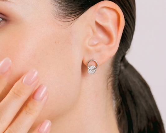 Silber Ohrstecker mit Zirkonia Art. Nr. 94022747