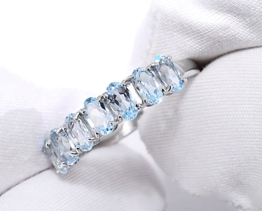 Silber Ring mit Sky Blue Topas Art. Nr. 92010892