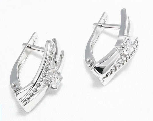 Silber Ohrringe mit Zirkonia Art. Nr. 94023413