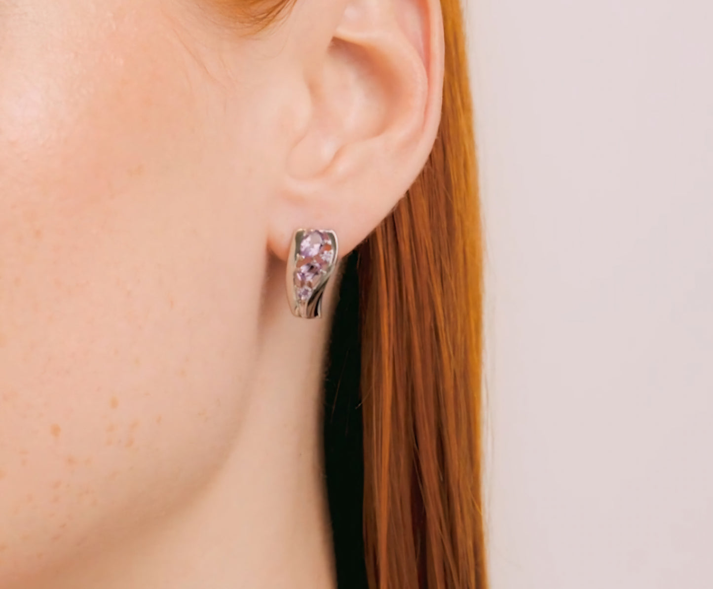 Silber Ohrringe mit Amethyst Art. Nr. 92021809