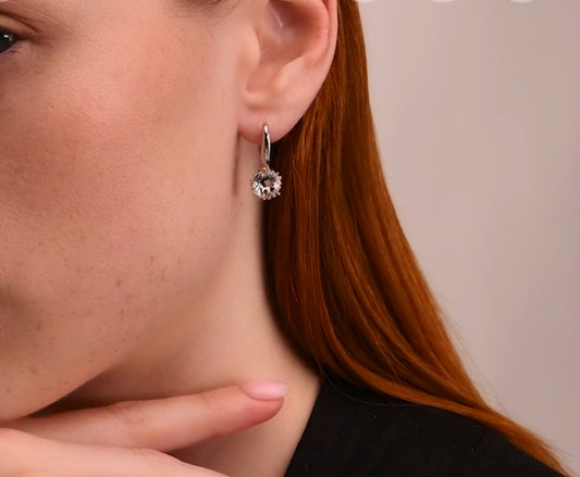 Silber Ohrringe Bergkristall Art. Nr. 92021914