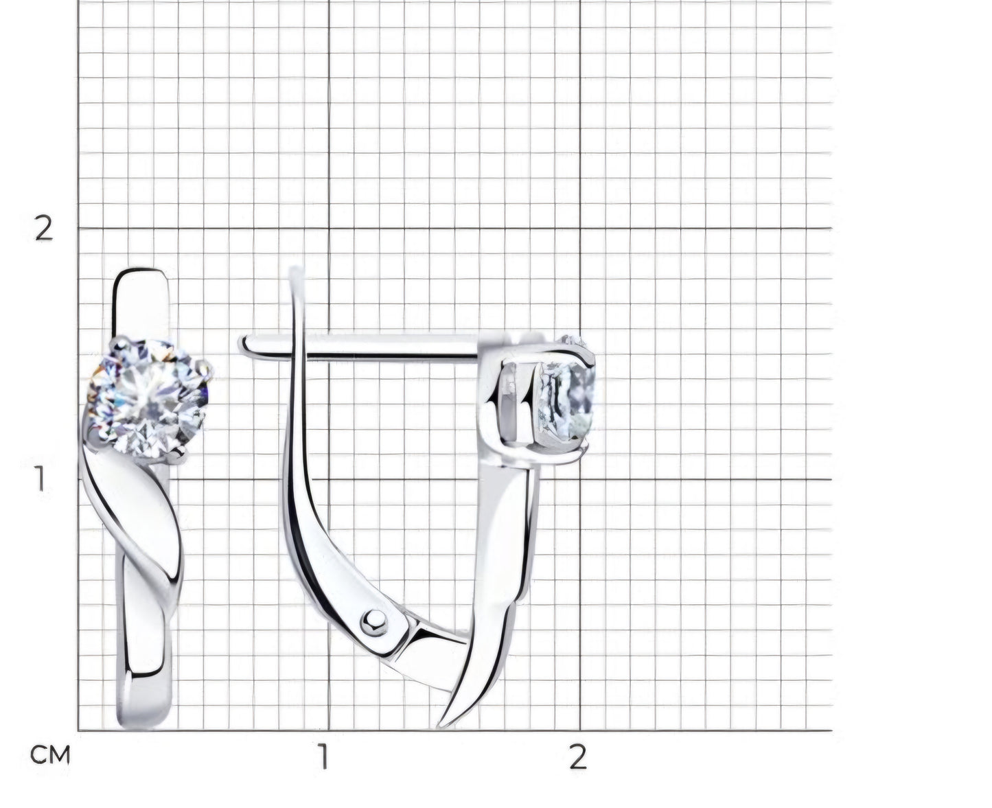 Silber Ohrringe mit Zirkonia Art. Nr. 94020003