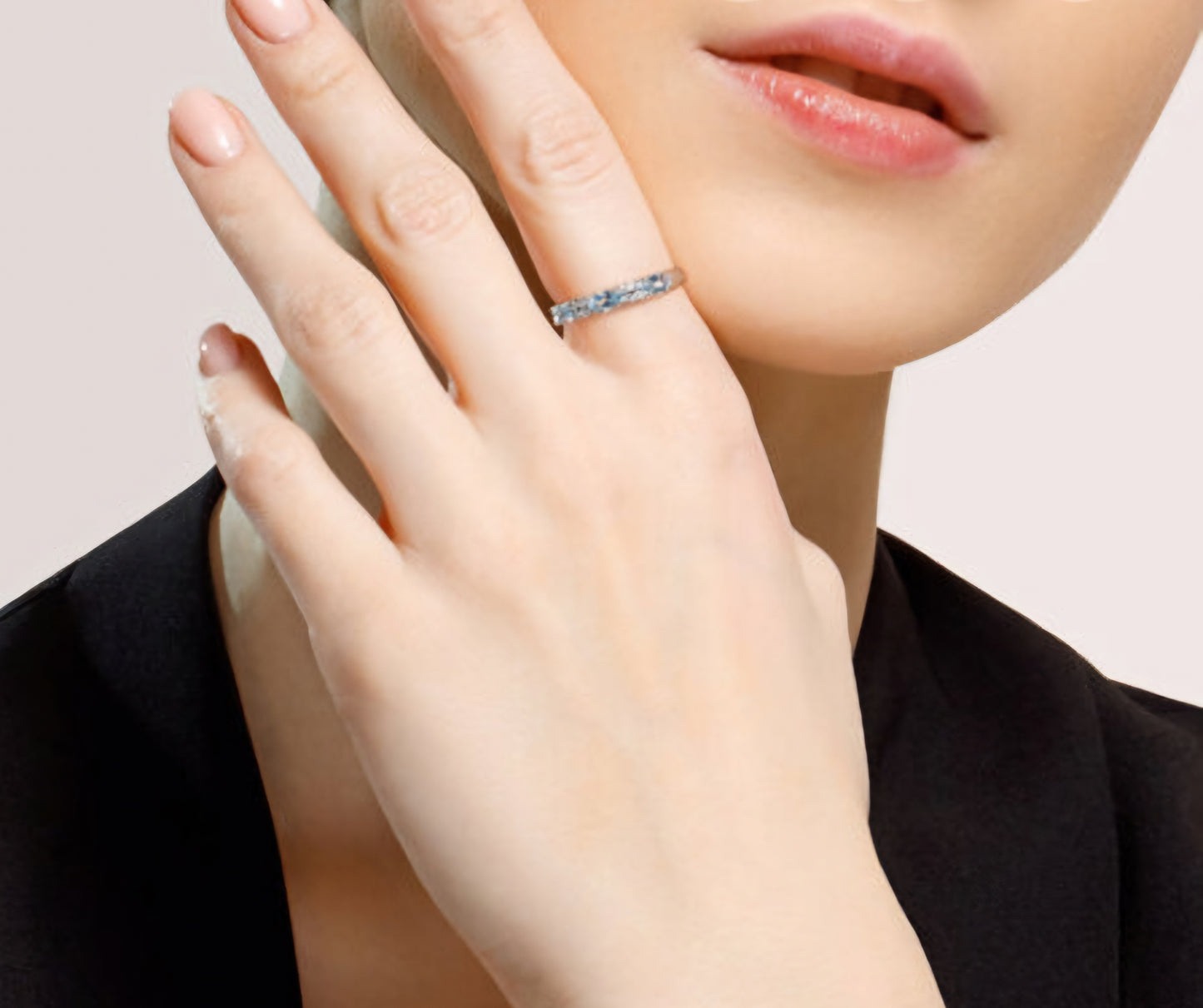 Silber Ring mit Sky Blue Topas und Zirkonia Art. Nr. 92011280