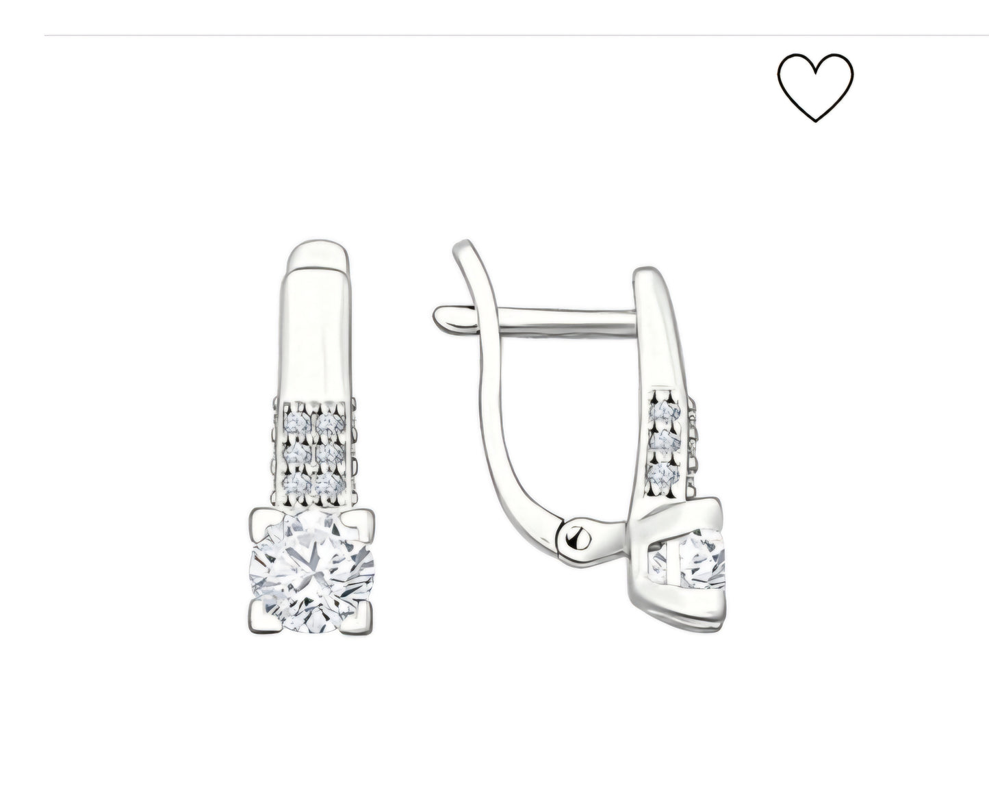 Silber Ohrringe mit Swarovski Zirkonia Art. Nr. 89020008